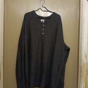 like new men's grey long sleeve big and tall  thermal shirt